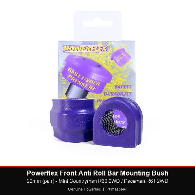 Powerflex Front Anti Roll Bar Mounting Bush - 22mm (pair) - Mini Countryman R60 2WD / Paceman R61 2WD