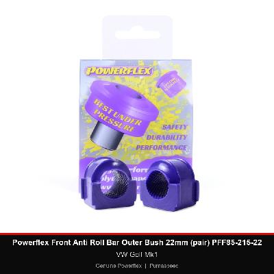 Powerflex Front Anti Roll Bar Outer Bush 22mm (pair) PFF85-215-22 - VW Golf Mk1