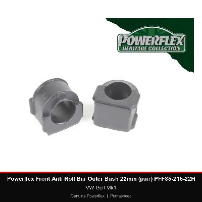 Powerflex Front Anti Roll Bar Outer Bush 22mm (pair) PFF85-215-22H - VW Golf Mk1