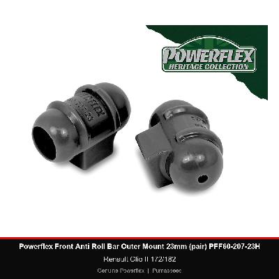 Powerflex Front Anti Roll Bar Outer Mount 23mm (pair) PFF60-207-23H - Renault Clio II 172/182