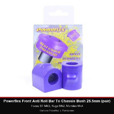 Powerflex Front Anti Roll Bar To Chassis Bush 25.5mm (pair) - Focus ST Mk3, Kuga Mk2, Mondeo Mk4
