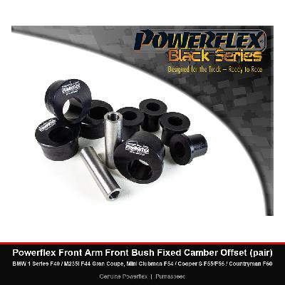 Powerflex Front Arm Front Bush Fixed Camber Offset (pair) - BMW 1 Series F40 / M235i F44 Gran Coupe, Mini Clubman F54 / Cooper S F55/F56 / Countryman F60