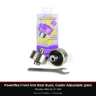 Powerflex Front Arm Rear Bush, Caster Adjustable (pair) - Mondeo Mk3 inc ST220