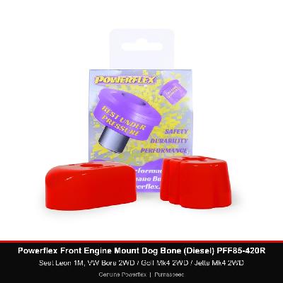 Powerflex Front Engine Mount Dog Bone (Diesel) PFF85-420R - Seat Leon 1M, VW Bora 2WD / Golf Mk4 2WD / Jetta Mk4 2WD