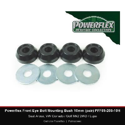 Powerflex Front Eye Bolt Mounting Bush 10mm (pair) PFF85-208-10H - Seat Arosa, VW Corrado / Golf Mk2 2WD / Lupo