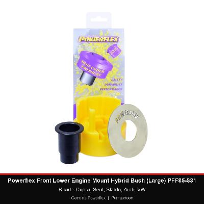 Powerflex Front Lower Engine Mount Hybrid Bush (Large) PFF85-831 - Road - Cupra, Seat, Skoda, Audi, VW
