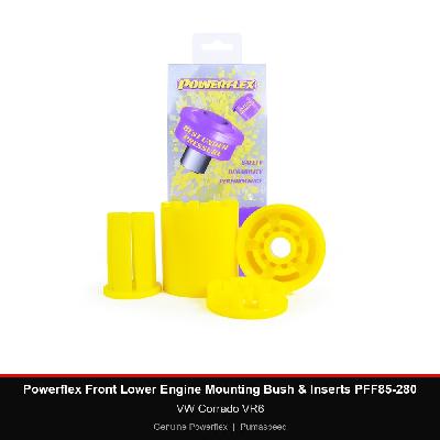 Powerflex Front Lower Engine Mounting Bush & Inserts PFF85-280 - VW Corrado VR6