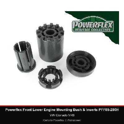 Powerflex Front Lower Engine Mounting Bush & Inserts PFF85-280H - VW Corrado VR6