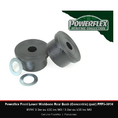Powerflex Front Lower Wishbone Rear Bush (Concentric) (pair) PFF5-301H - BMW 3 Series E30 inc M3 / 3 Series E36 inc M3