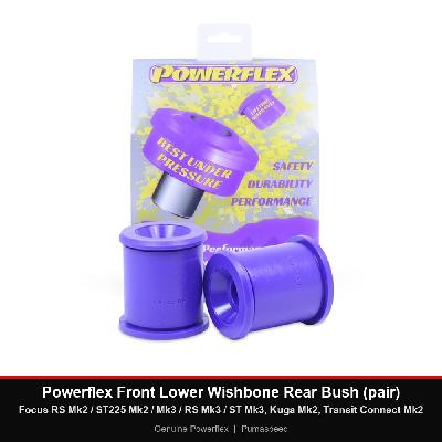 Powerflex Front Lower Wishbone Rear Bush (pair) - Focus RS Mk2 / ST225 Mk2 / Mk3 / RS Mk3 / ST Mk3, Kuga Mk2, Transit Connect Mk2