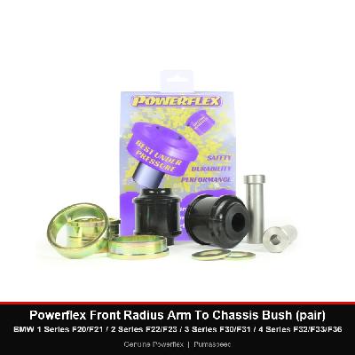 Powerflex Front Radius Arm To Chassis Bush (pair) - BMW 1 Series F20/F21 / 2 Series F22/F23 / 3 Series F30/F31 / 4 Series F32/F33/F36