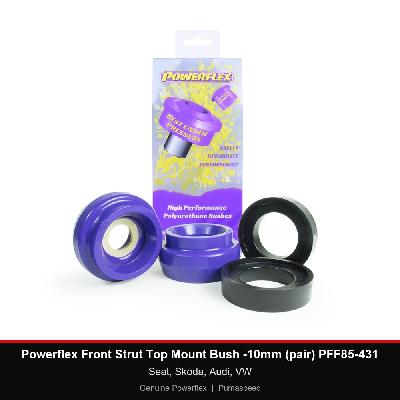 Powerflex Front Strut Top Mount Bush -10mm (pair) PFF85-431 - Seat, Skoda, Audi, VW