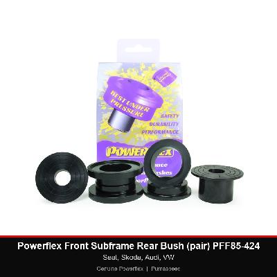 Powerflex Front Subframe Rear Bush (pair) PFF85-424 - Seat, Skoda, Audi, VW