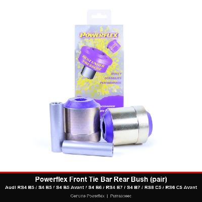 Powerflex Front Tie Bar Rear Bush (pair) - Audi RS4 B5 / S4 B5 / S4 B5 Avant / S4 B6 / RS4 B7 / S4 B7 / RS6 C5 / RS6 C5 Avant