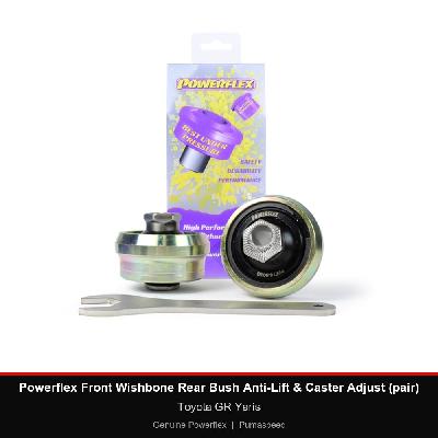 Powerflex Front Wishbone Rear Bush Anti-Lift & Caster Adjust (pair) - Toyota GR Yaris