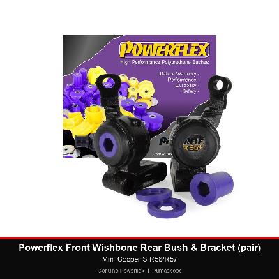 Powerflex Front Wishbone Rear Bush & Bracket (pair) - Mini Cooper S R56/R57