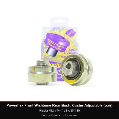 Powerflex Front Wishbone Rear Bush, Caster Adjustable (pair) - Fiesta Mk7 / Mk7.5 inc ST180