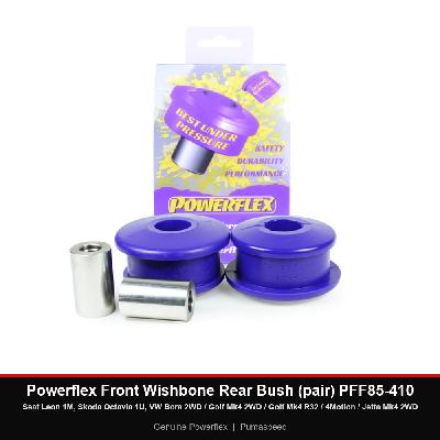 Powerflex Front Wishbone Rear Bush (pair) PFF85-410 - Seat Leon 1M, Skoda Octavia 1U, VW Bora 2WD / Golf Mk4 2WD / Golf Mk4 R32 / 4Motion / Jetta Mk4 2WD