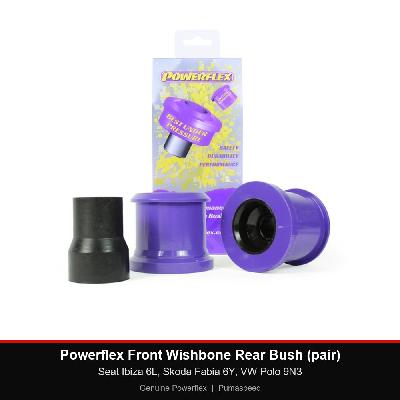Powerflex Front Wishbone Rear Bush (pair) - Seat Ibiza 6L, Skoda Fabia 6Y, VW Polo 9N3