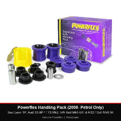 Powerflex Handling Pack (2008- Petrol Only) - Seat Leon 1P, Audi S3 8P / TTS Mk2, VW Golf Mk5 GTI & R32 / Golf Mk6 5K