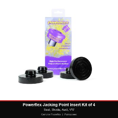 Powerflex Jacking Point Insert Kit of 4 - Seat, Skoda, Audi, VW
