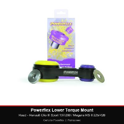 Powerflex Lower Torque Mount - Road - Renault Clio III Sport 197/200 / Megane RS II 225/R26