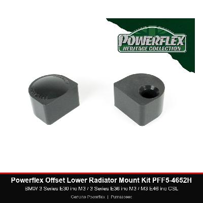 Powerflex Offset Lower Radiator Mount Kit PFF5-4652H - BMW 3 Series E30 inc M3 / 3 Series E36 inc M3 / M3 E46 inc CSL