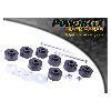Powerflex PFF60-205BLK Black Series - Front Anti Roll Bar Outer Mount PFF60-205