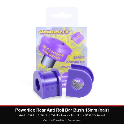 Powerflex Rear Anti Roll Bar Bush 15mm (pair) - Audi RS4 B5 / S4 B5 / S4 B5 Avant / RS6 C5 / RS6 C5 Avant