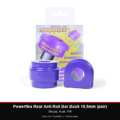 Powerflex Rear Anti Roll Bar Bush 18.5mm (pair) - Skoda, Audi, VW