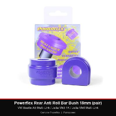 Powerflex Rear Anti Roll Bar Bush 18mm (pair) - VW Beetle A5 Multi-Link / Jetta Mk5 1K / Jetta Mk6 Multi-Link