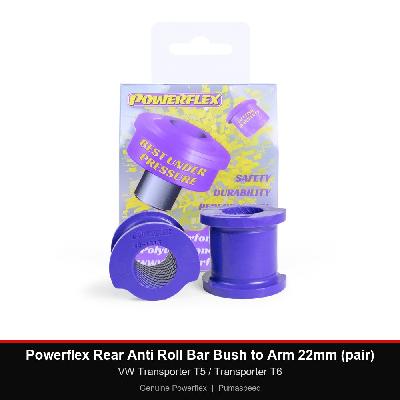 Powerflex Rear Anti Roll Bar Bush to Arm 22mm (pair) - VW Transporter T5 / Transporter T6