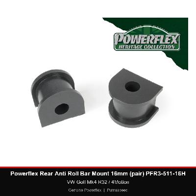Powerflex Rear Anti Roll Bar Mount 16mm (pair) PFR3-511-16H - VW Golf Mk4 R32 / 4Motion