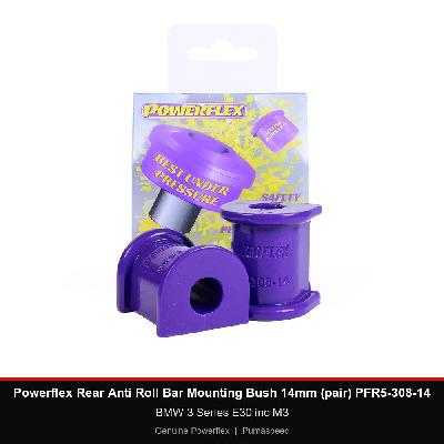 Powerflex Rear Anti Roll Bar Mounting Bush 14mm (pair) PFR5-308-14 - BMW 3 Series E30 inc M3