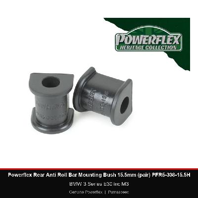 Powerflex Rear Anti Roll Bar Mounting Bush 15.5mm (pair) PFR5-308-15.5H - BMW 3 Series E30 inc M3