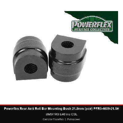 Powerflex Rear Anti Roll Bar Mounting Bush 21.5mm (pair) PFR5-4609-21.5H - BMW M3 E46 inc CSL