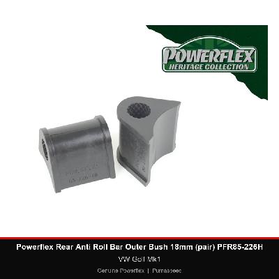 Powerflex Rear Anti Roll Bar Outer Bush 18mm (pair) PFR85-226H - VW Golf Mk1