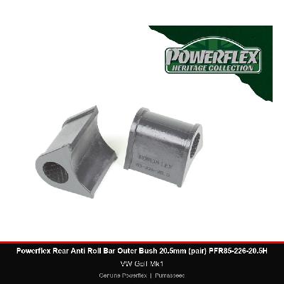 Powerflex Rear Anti Roll Bar Outer Bush 20.5mm (pair) PFR85-226-20.5H - VW Golf Mk1