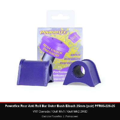 Powerflex Rear Anti Roll Bar Outer Bush Eibach 25mm (pair) PFR85-226-25 - VW Corrado / Golf Mk1 / Golf Mk2 2WD
