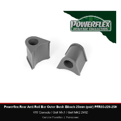Powerflex Rear Anti Roll Bar Outer Bush Eibach 25mm (pair) PFR85-226-25H - VW Corrado / Golf Mk1 / Golf Mk2 2WD