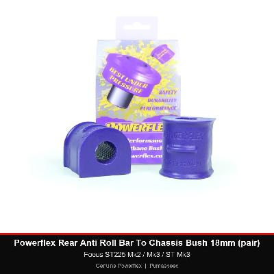 Powerflex Rear Anti Roll Bar To Chassis Bush 18mm (pair) - Focus ST225 Mk2 / Mk3 / ST Mk3