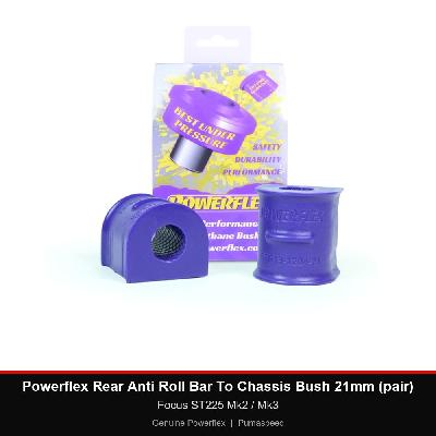 Powerflex Rear Anti Roll Bar To Chassis Bush 21mm (pair) - Focus ST225 Mk2 / Mk3