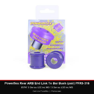 Powerflex Rear ARB End Link To Bar Bush (pair) PFR5-316 - BMW 3 Series E30 inc M3 / 3 Series E36 inc M3
