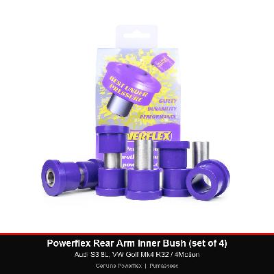 Powerflex Rear Arm Inner Bush (set of 4) - Audi S3 8L, VW Golf Mk4 R32 / 4Motion