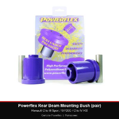 Powerflex Rear Beam Mounting Bush (pair) - Renault Clio III Sport 197/200 / Clio IV RS