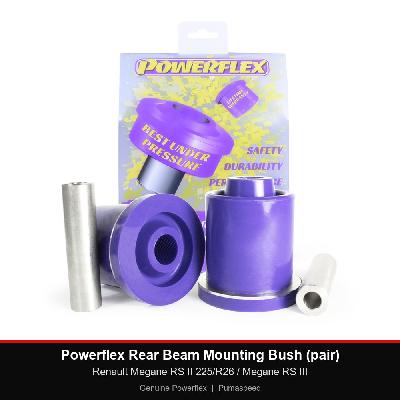Powerflex Rear Beam Mounting Bush (pair) - Renault Megane RS II 225/R26 / Megane RS III