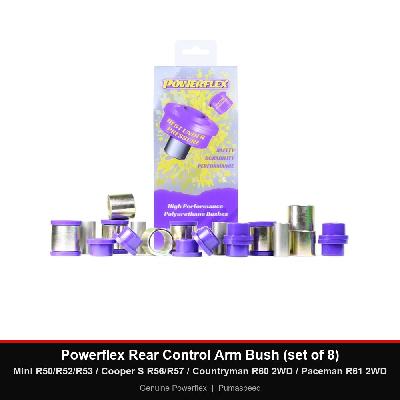 Powerflex Rear Control Arm Bush (set of 8) - Mini R50/R52/R53 / Cooper S R56/R57 / Countryman R60 2WD / Paceman R61 2WD