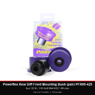 Powerflex Rear Diff Front Mounting Bush (pair) PFR85-425 - Audi S3 8L, VW Golf Mk4 R32 / 4Motion