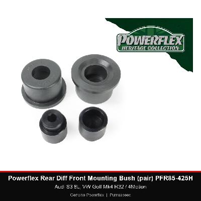 Powerflex Rear Diff Front Mounting Bush (pair) PFR85-425H - Audi S3 8L, VW Golf Mk4 R32 / 4Motion