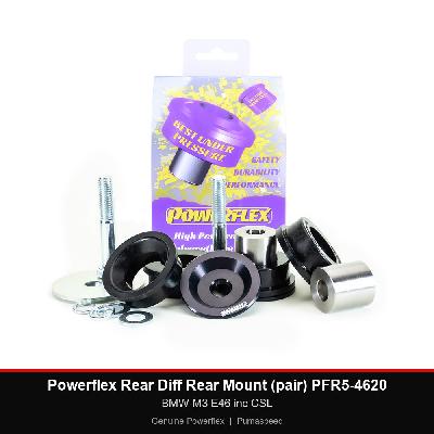 Powerflex Rear Diff Rear Mount (pair) PFR5-4620 - BMW M3 E46 inc CSL